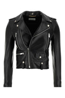 Saint Laurent Black Lederjacke