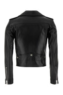 Saint Laurent Black Lederjacke