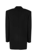 Saint Laurent Black Satin Blazer