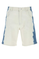 Pantaloncini di bermuda in denim di Fendi White Stretch