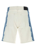 Pantaloncini di bermuda in denim di Fendi White Stretch