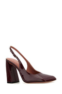 Amina Muaddi Traubenleder Charlotte Pumps
