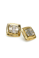 Amina Muaddi Embellished Metal Jeanne Earrings