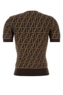 Fendi Embroidered Cotton T Shirt