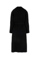 Fendi Black Wool Blend Coat