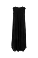 The Row Black Crepe Palau Dress