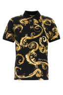 Versace Jeans Printed Piquet Polo Shirt