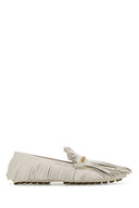 Tod's Chalk Leather Loafers