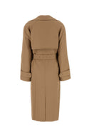 Michael By Michael Kors Camel Polyester Blend Trench Coat