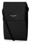 Saint Laurent Black Leather Pouch