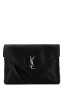 Saint Laurent Cassandra Clutch i svart skinn