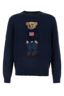 Polo Ralph Lauren Navy Blue Cotton Blend Sweater