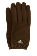 Guantes de gamuza de Prada Brown