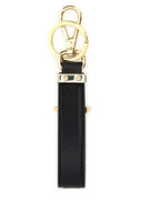 Prada Black Leather Key Ring