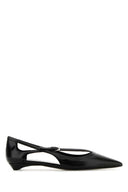 Prada Black Leather Ballerinas