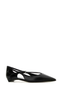 Prada Black Leather Ballerinas
