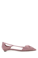 Prada Pink Satin Ballerinas
