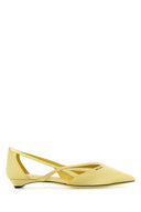 Prada Pastel Yellow Satin Ballerinas