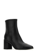 Tory Burch Botas de tobillo de cuero negro