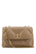 Tory Burch Dove Grey Leather Kira Shoulder Bag