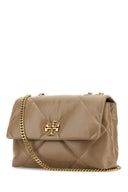 Tory Burch Dove Grey Leather Kira Shoulder Bag