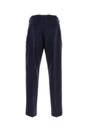 Zegna Navy Blue Wool Pant