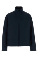 Chaqueta de mezcla de lana azul marina de Gucci