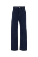 Jeans de pierna ancha de mezclilla azul gucci