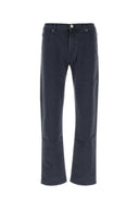Incotex Navy Blue Stretch Denim Jeans