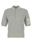 Thom Browne Textured Stitchrelaxed Fit Sspolo In L