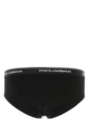 Dolce & Gabbana Black Stretch Cotton korte set