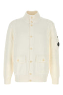 C.P. Company White Cotton Cardigan
