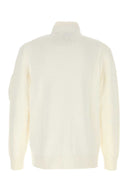 C.P. Company White Cotton Cardigan