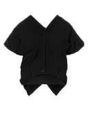 Balenciaga Black Cotton Blend Top