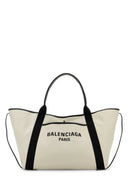 Balenciaga Sand Canvas Large Biarritz Shopping Bag