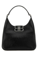 Balenciaga in pelle nera BB borsetta morbida