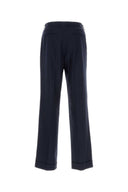 Casablanca Navy Blue Wool Pant