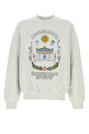 Casablanca Melange Grey Cotton Sweatshirt