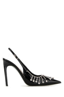 Zapatos de tacón de cuero negro de Gucci