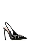 Zapatos de tacón de cuero negro de Gucci