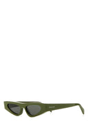 Occhiali da sole Gucci in acetato verde militare