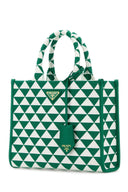 Tessuto ricamato Prada Small Shopping Borse