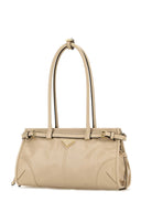 Prada Cream Leather Shoulder Bag