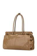 Prada Beige Large Prada Bonnie Shoulder Bag
