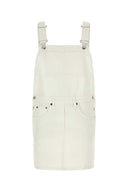 Prada White Denim Dungarees Dress