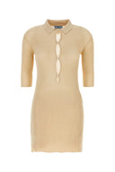 Prada Sand Cotton Polo Dress