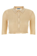 Prada Sand Cotton Cardigan