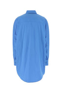 Ermanno Scervino Cerulean Blue Poplin Oversize Shirt