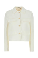 Ermanno Scervino White Crepe Blazer