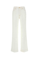 Seven For All Mankind White Lyocell Modern Dojo Pant